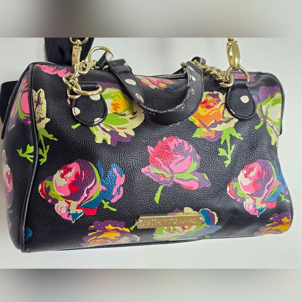 Betsey Johnson Floral Bowling Bag